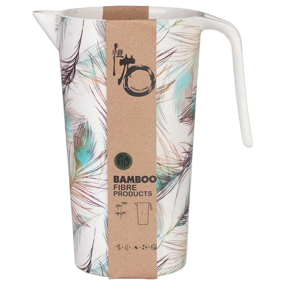 Bamboo Fibre 1.5 Litre Feather Jug>Temptation Store