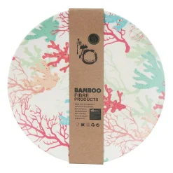 Bamboo Fibre Coral 8 Inch Plate>Temptation Sale