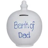 'Bank Of Dad' Blue On Grey Money Pot>Temptation New