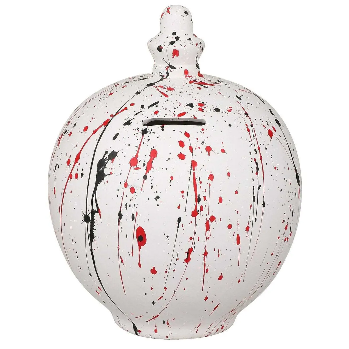 Black & Red Splatter Money Pot>Temptation Cheap