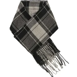 Black Plaid Men's Scarf>Temptation Shop