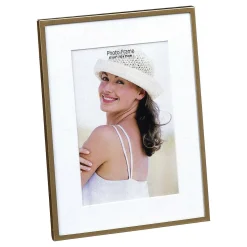 Brushed Gold Narrow Edge Frame With Mount 4X6><noscript><img width=