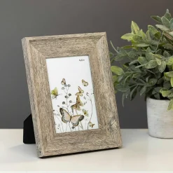 Dark Brown Wood 4X6 Frame><noscript><img width=