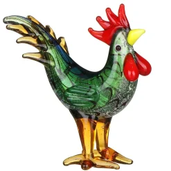 Glass Colourful Cockerel>Temptation Cheap