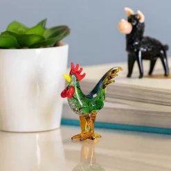 Glass Colourful Cockerel>Temptation Cheap