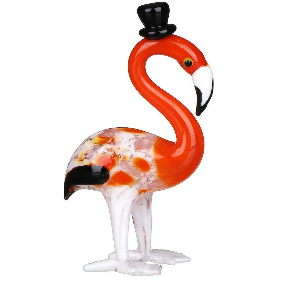 Glass Flamingo With Hat>Temptation Cheap