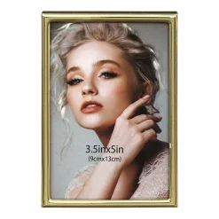 Gold Narrow Edge Frame 3.5X5><noscript><img width=