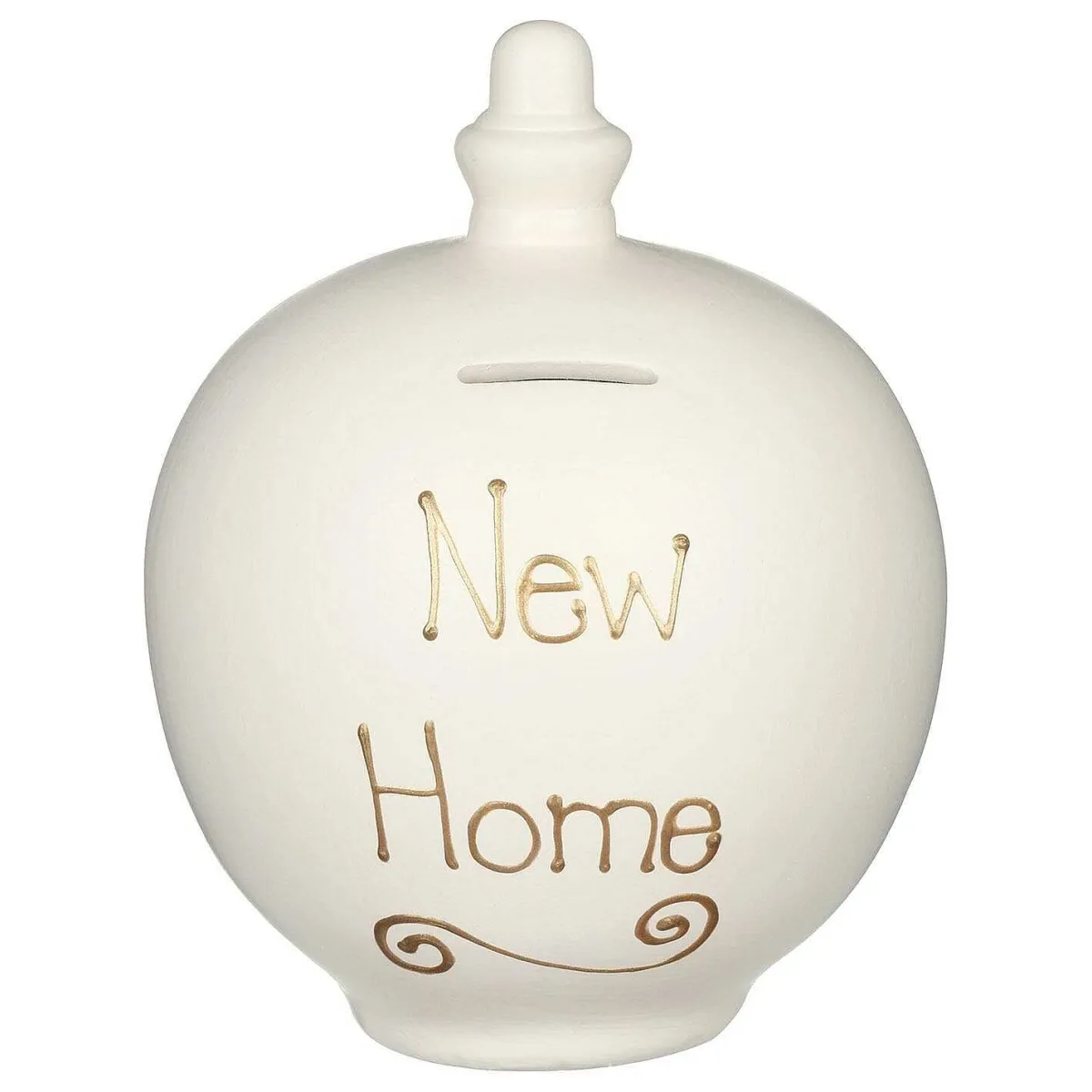 'New Home' Gold On Cream Money Pot>Temptation Cheap