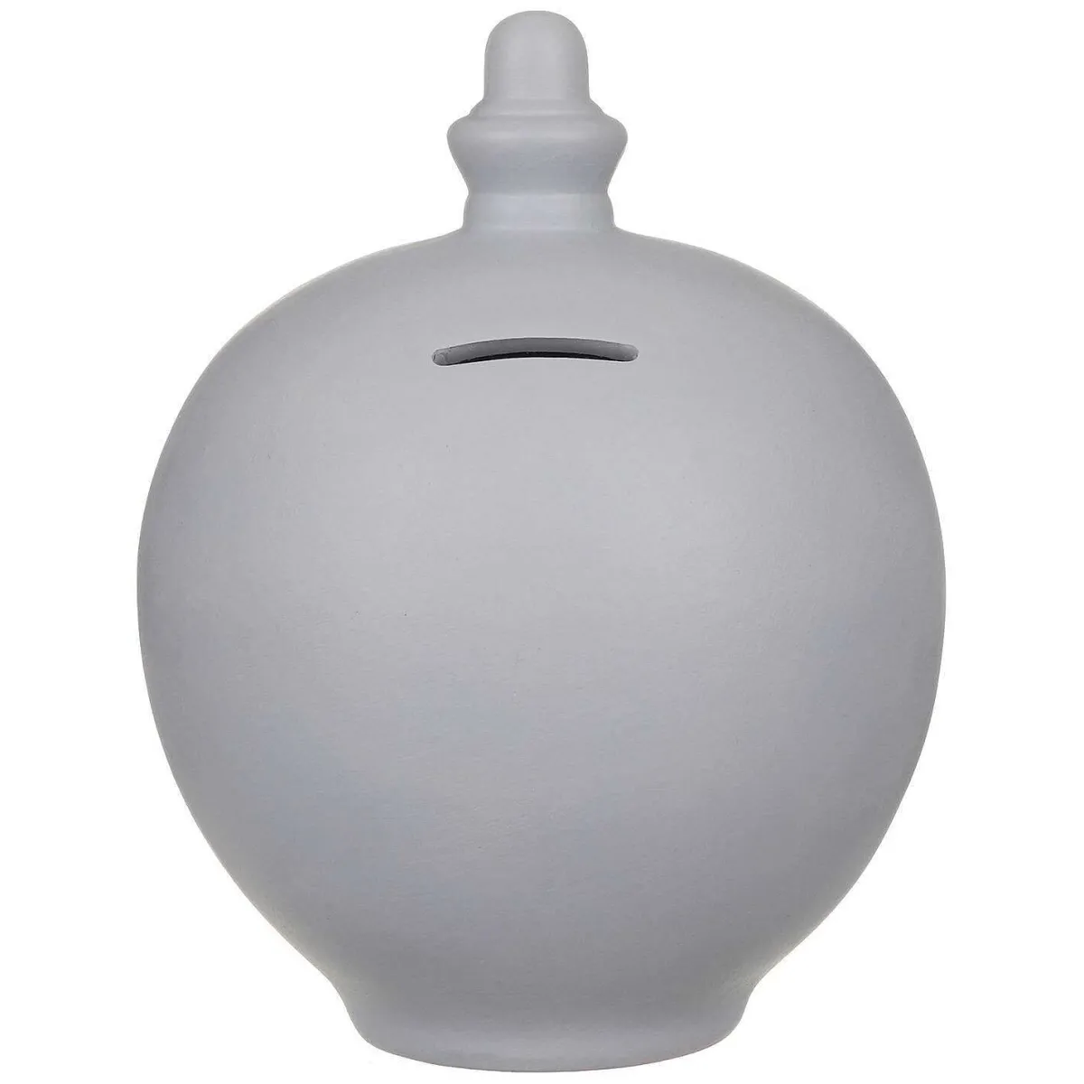 Personalisable Light Grey Money Pot>Temptation Shop