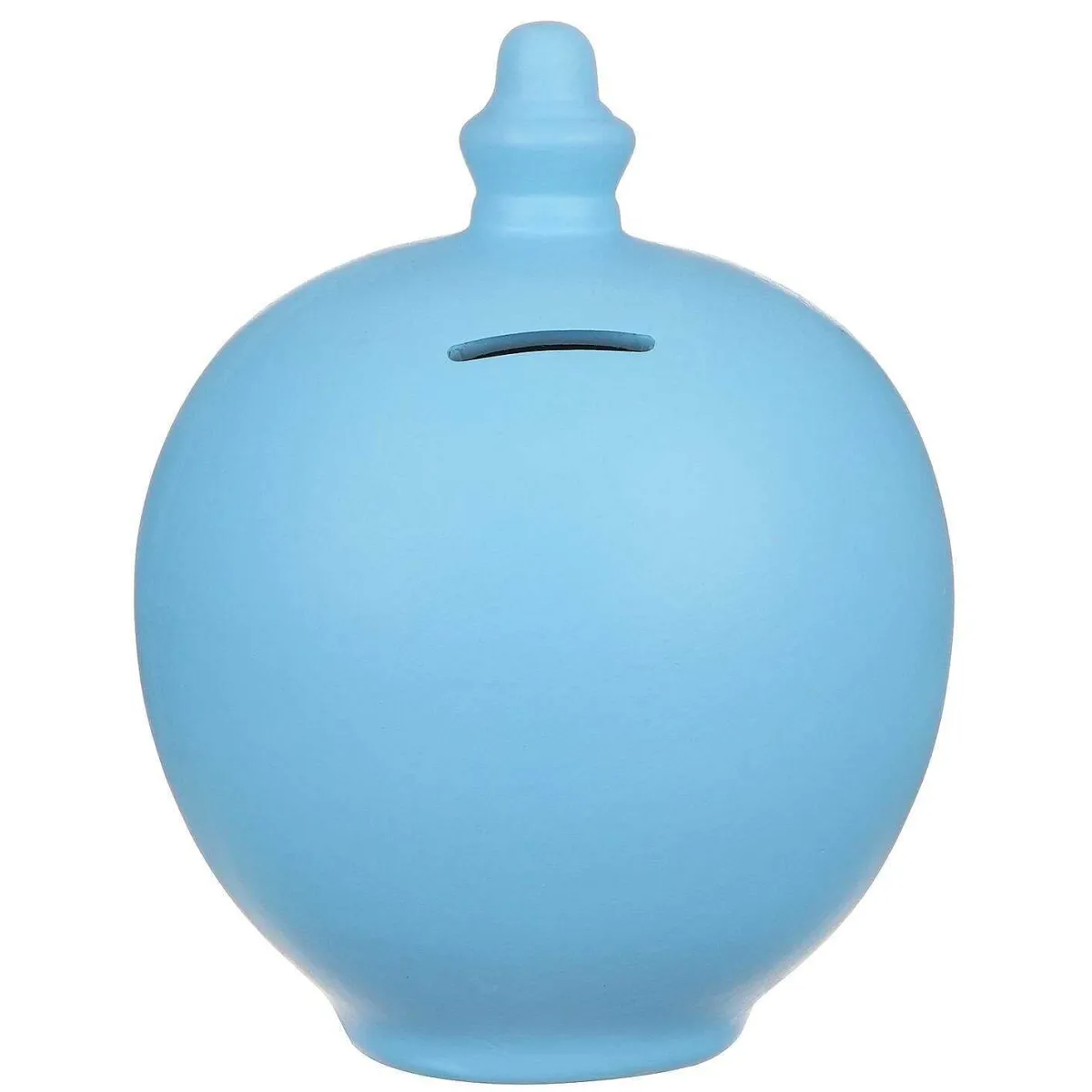 Personalisable Light Blue Money Pot>Temptation Outlet