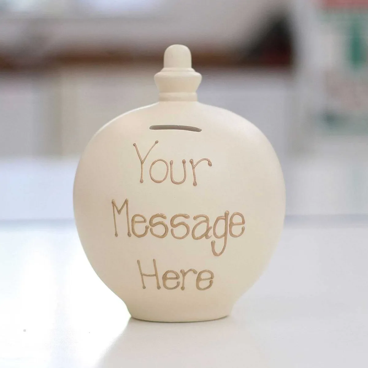 Personalisable Cream Money Pot>Temptation Store