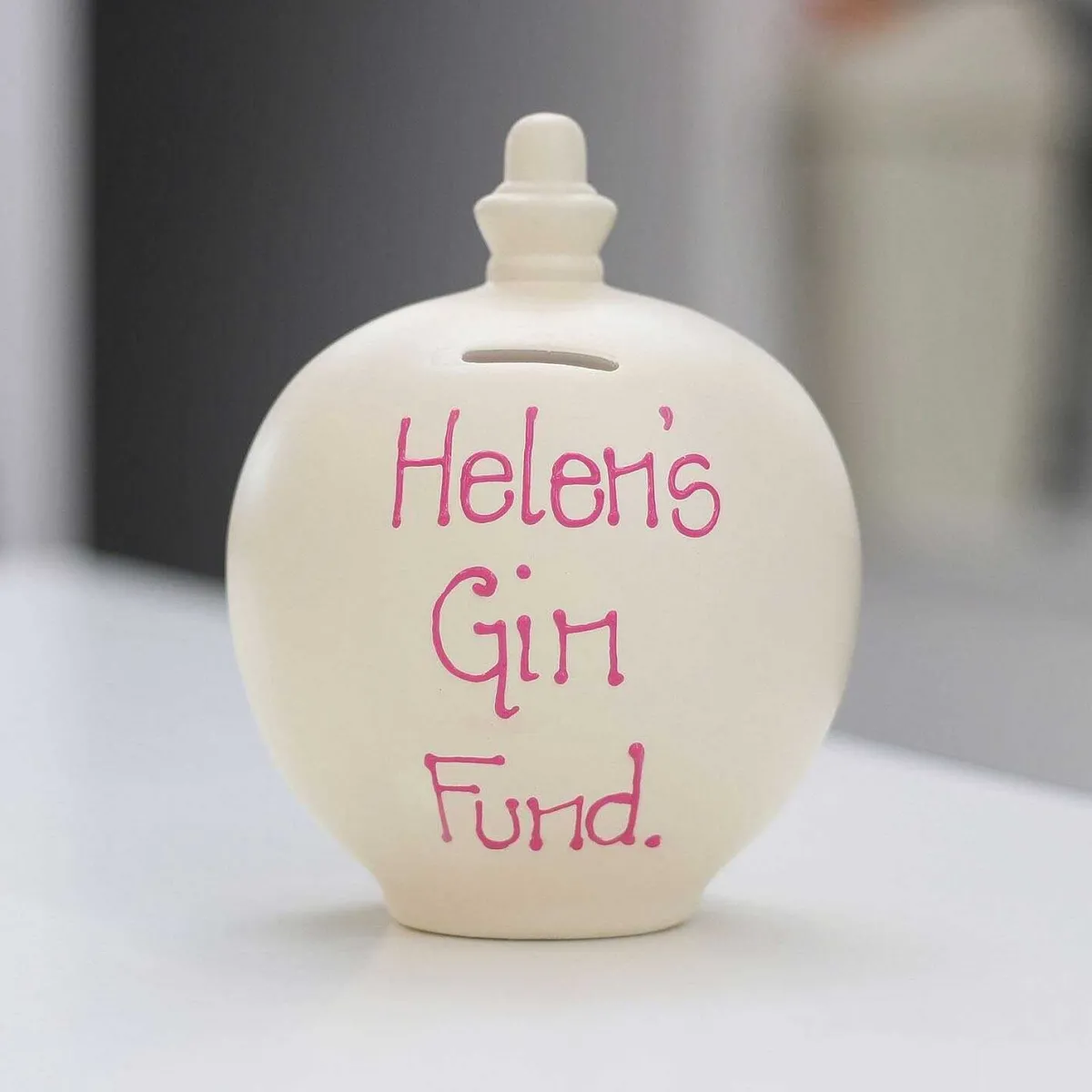 Personalisable Cream Money Pot>Temptation Store