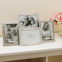 Silver Edged Collage Photo Frame 4 6X4><noscript><img width=