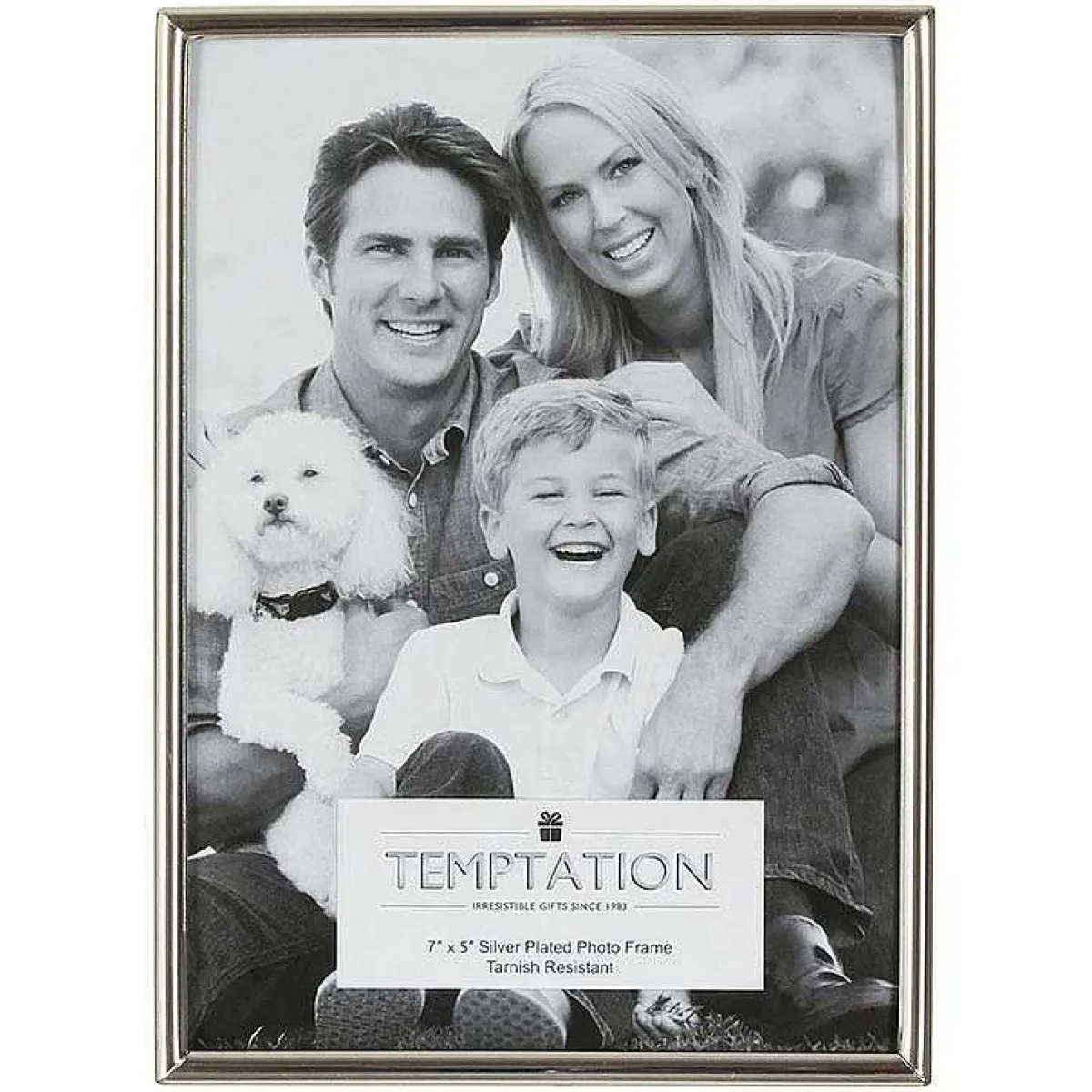 Silver Plated Narrow Edge Photo Frame 5X7>Temptation Best