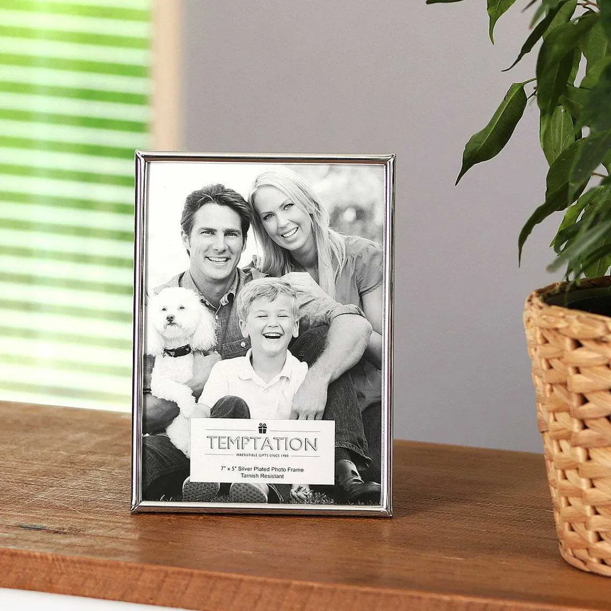 Silver Plated Narrow Edge Photo Frame 5X7>Temptation Best
