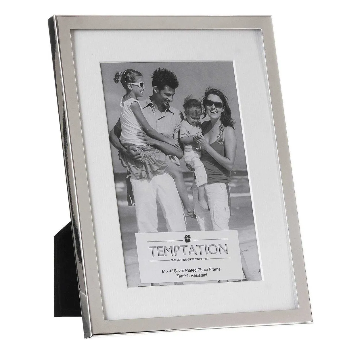 Silver-Plated Mounted Frame 4X6>Temptation Cheap