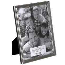 Silver-Plated Narrow Dotted Edge Photo Frame 6X8>Temptation Fashion