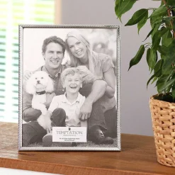 Silver-Plated Narrow Edge Bobble Photo Frame 8X10><noscript><img width=