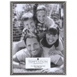 Silver-Plated Narrow Edge Bobble Photo Frame 6X8><noscript><img width=