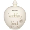 'Wedding Fund' Gold On Cream Money Pot>Temptation Cheap