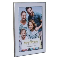 White Edged Photo Frame 4X6>Temptation Cheap