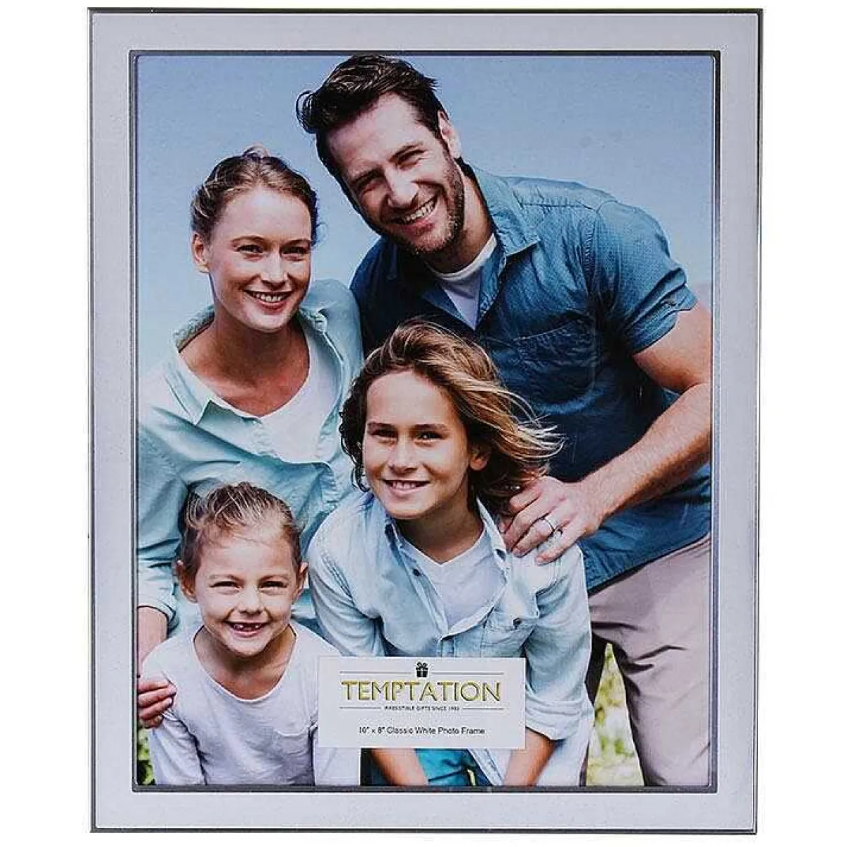 White Edged Photo Frame 8X10>Temptation Best Sale