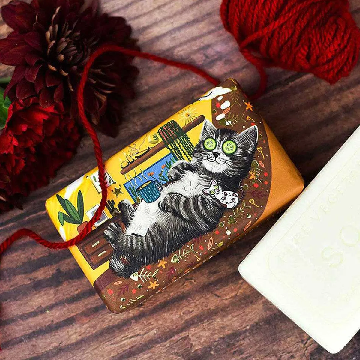 Wonderful Animals Cat Luxury Soap Bar 190G>The English Soap Company Discount