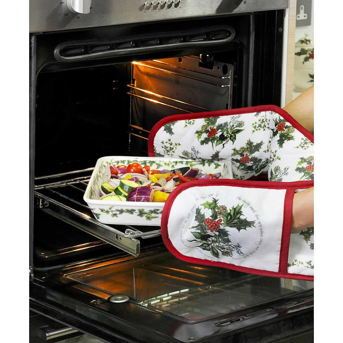 Double Oven Glove>The Holly and The Ivy Sale