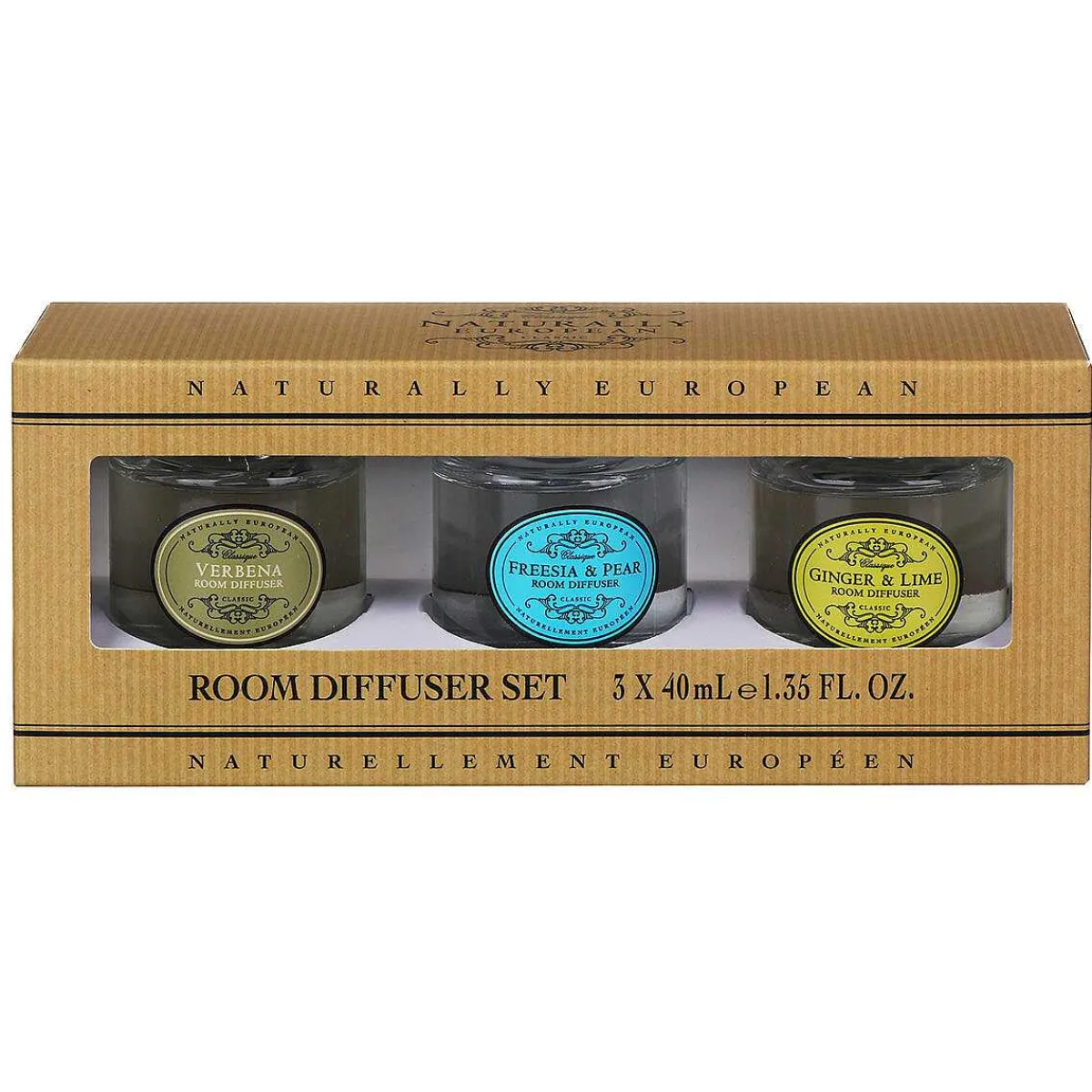 Naturally European Set Of 3 Reed Diffusers Gift Set>The Somerset Toiletry Co Shop