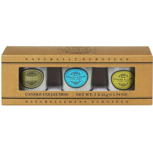 Naturally European Set Of 3 Candles Gift Set>The Somerset Toiletry Co Outlet