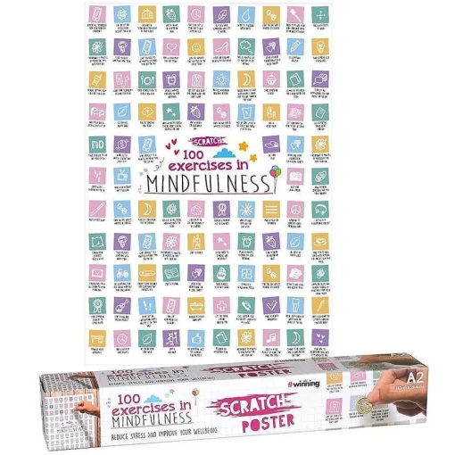 100 Exercises In Mindfulness A2 Scratch Poster>The Source Online