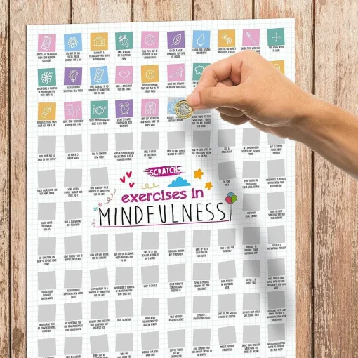 100 Exercises In Mindfulness A2 Scratch Poster>The Source Online