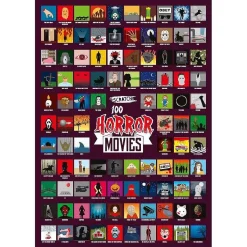 100 Must See Horror Movies A2 Scratch Poster>The Source Discount