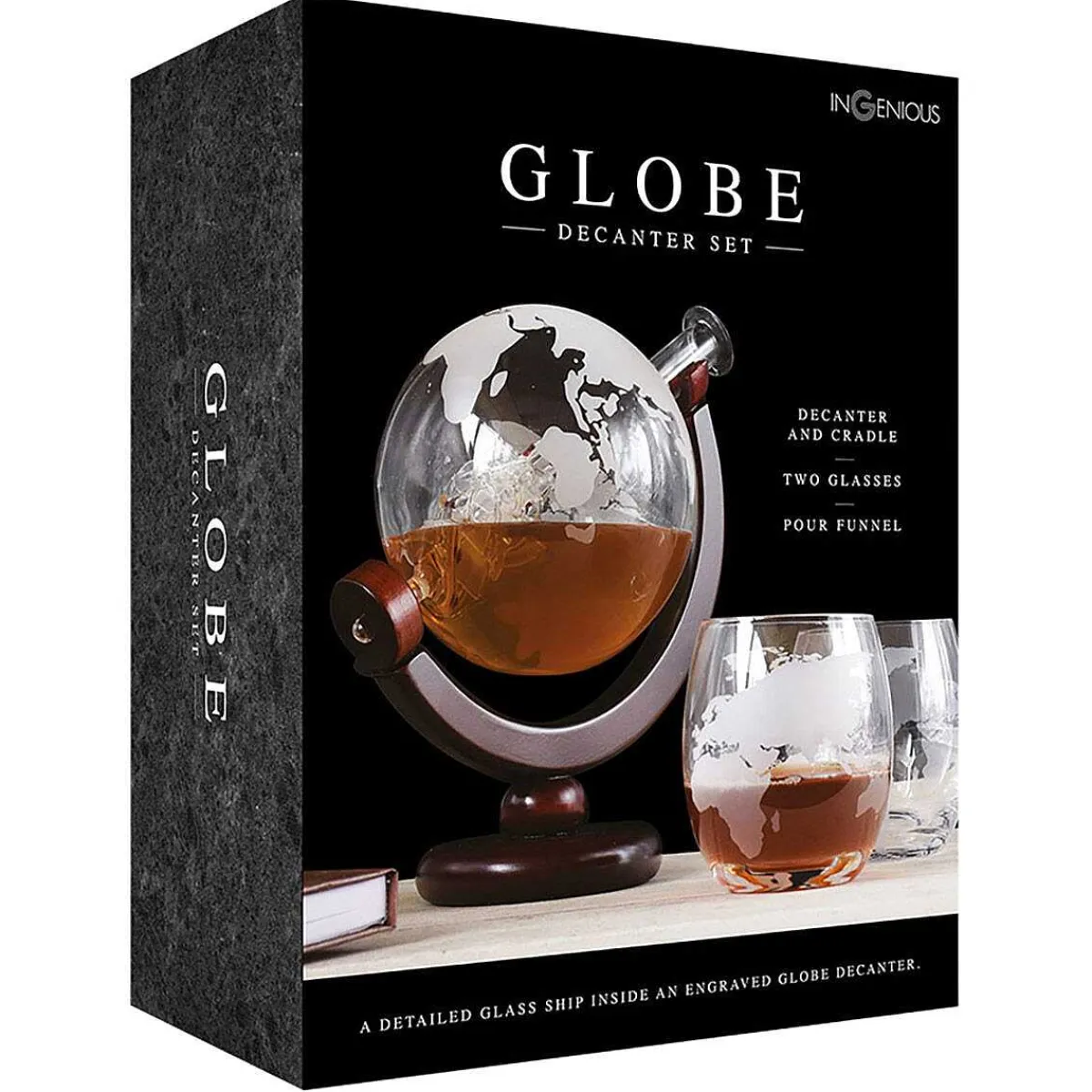 Globe Decanter & Glasses Set>The Source Hot