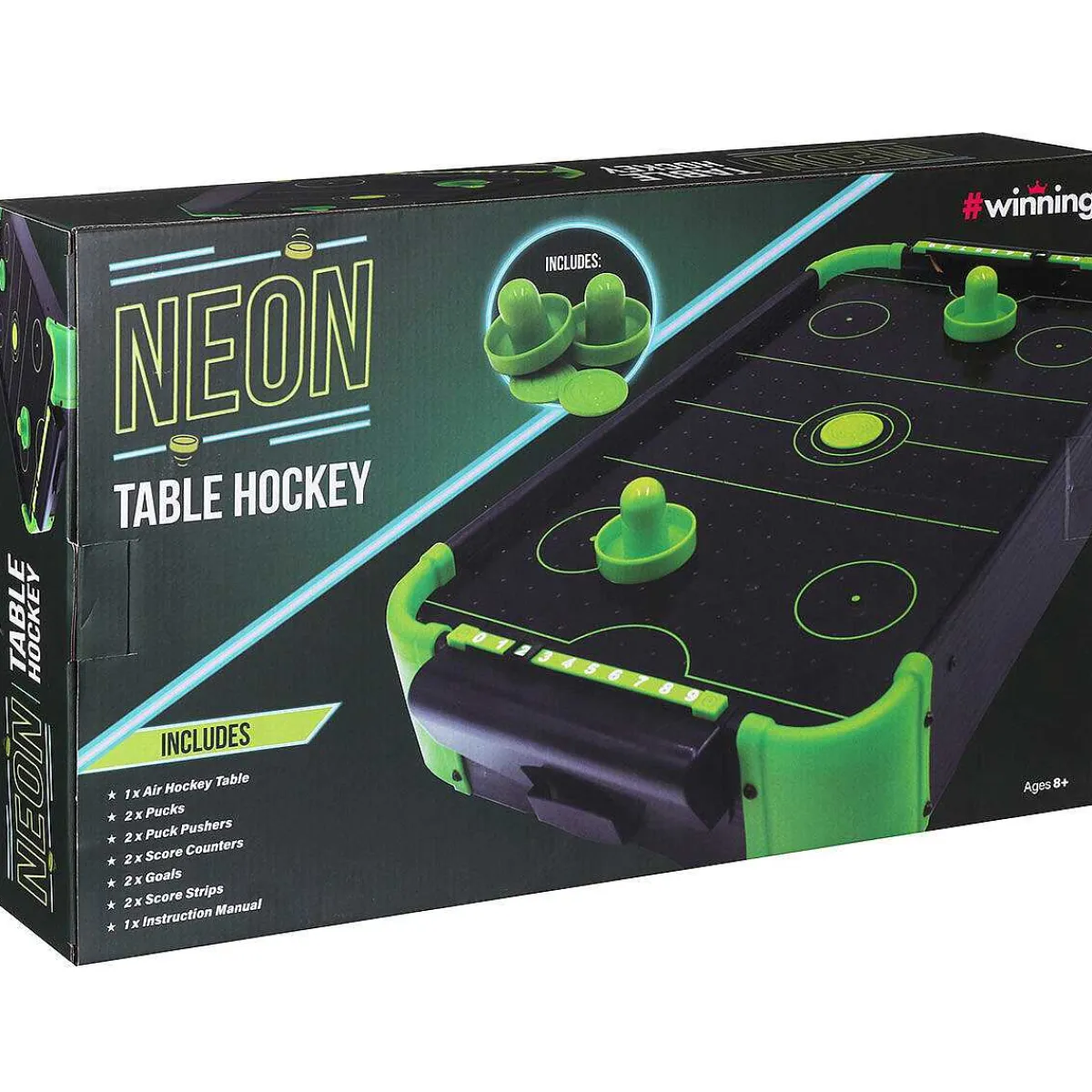 Neon Tabletop Air Hockey Game>The Source Cheap