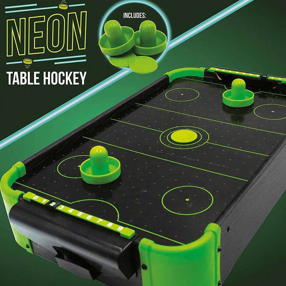 Neon Tabletop Air Hockey Game>The Source Cheap