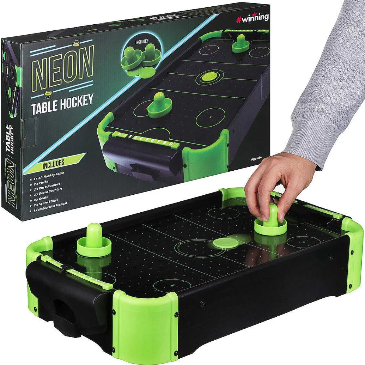 Neon Tabletop Air Hockey Game>The Source Cheap
