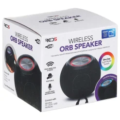 Red5 Wireless Black Colour-Changing Orb Speaker>The Source Shop