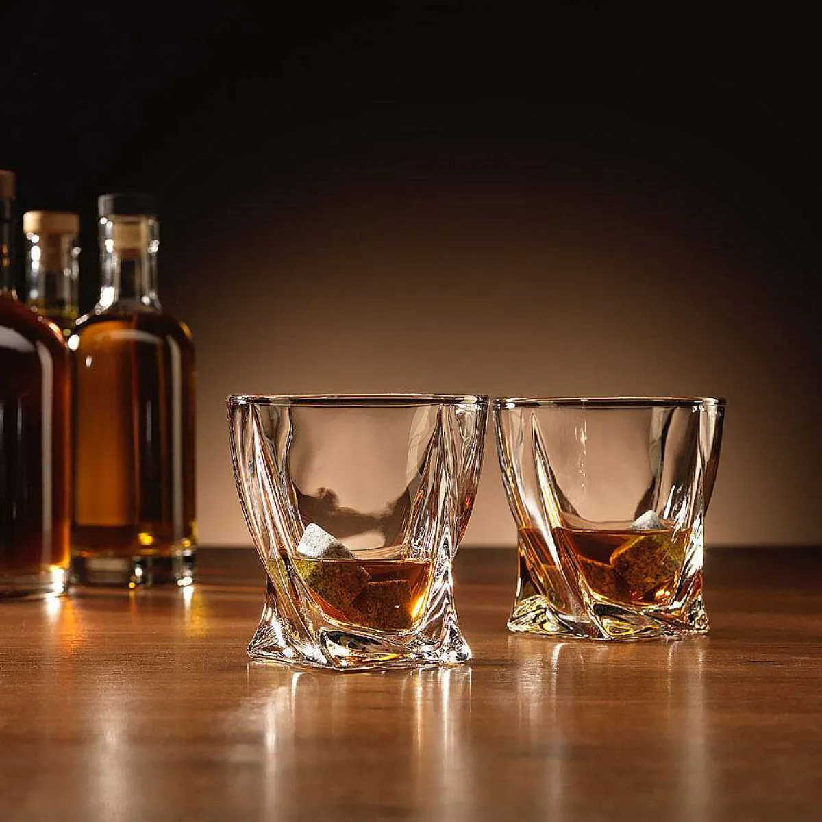Set Of 2 Twisted Glasses>The Source Best