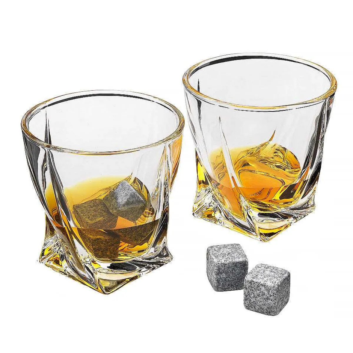 Set Of 2 Twisted Glasses>The Source Best