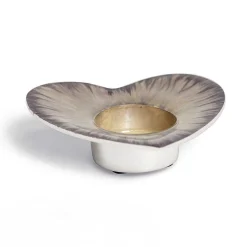 Azeti Brushed Silver Heart Tealight Holder><noscript><img width=