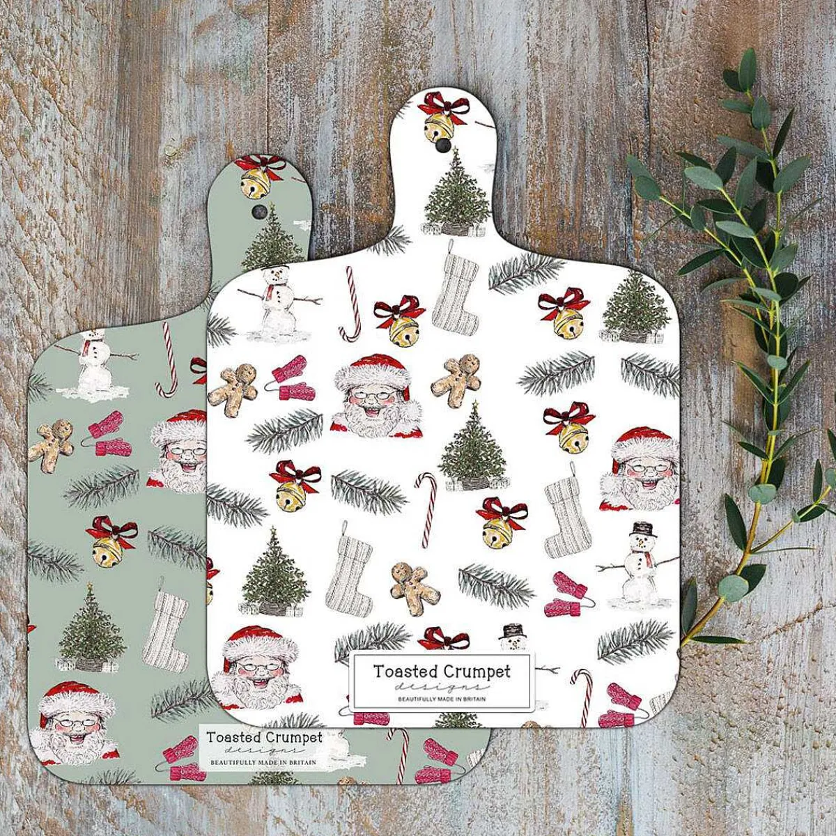 'All Things Jolly' Mini Double Sided Chopping Board>Toasted Crumpet Store