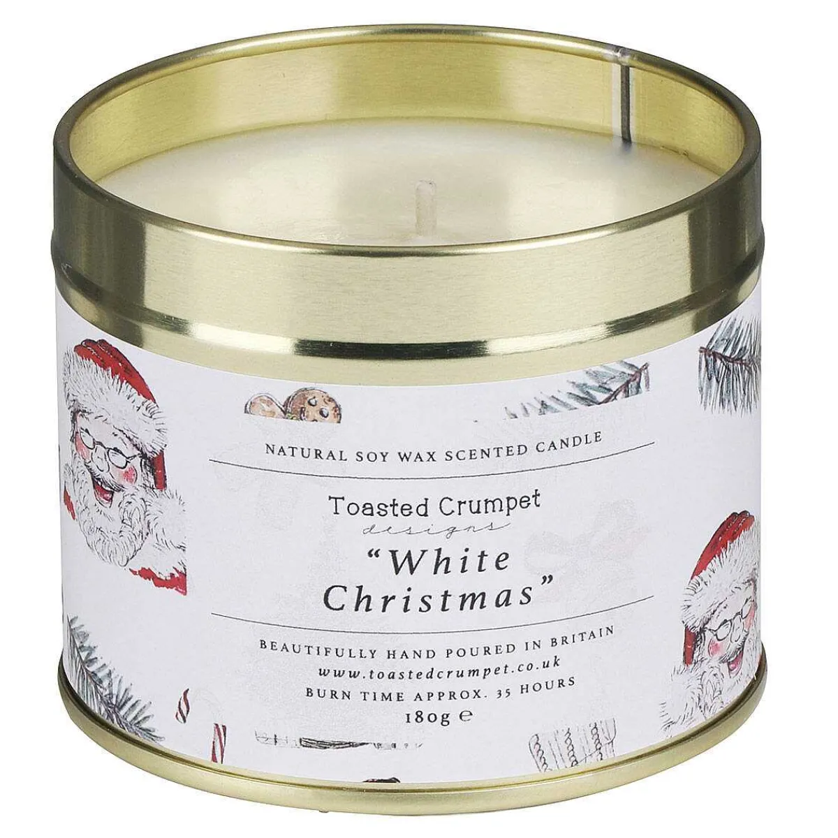 'All Things Jolly' White Christmas Tin Candle>Toasted Crumpet Flash Sale