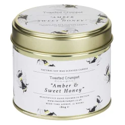 Amber & Sweet Honey Tin Candle>Toasted Crumpet Hot
