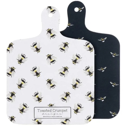 'Bumblebees' Mini Double Sided Chopping Board>Toasted Crumpet Hot
