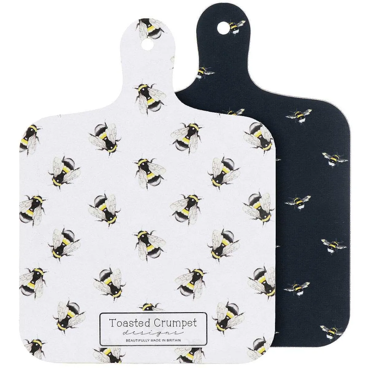 'Bumblebees' Mini Double Sided Chopping Board>Toasted Crumpet Hot
