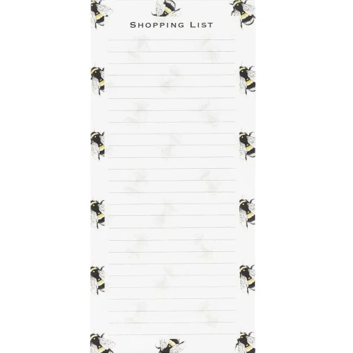 'Bumblebees' Magnetic Shopping List Pad>Toasted Crumpet Cheap