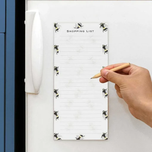 'Bumblebees' Magnetic Shopping List Pad>Toasted Crumpet Cheap