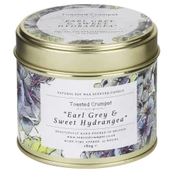 Earl Grey & Sweet Hydrangea Tin Candle>Toasted Crumpet Online