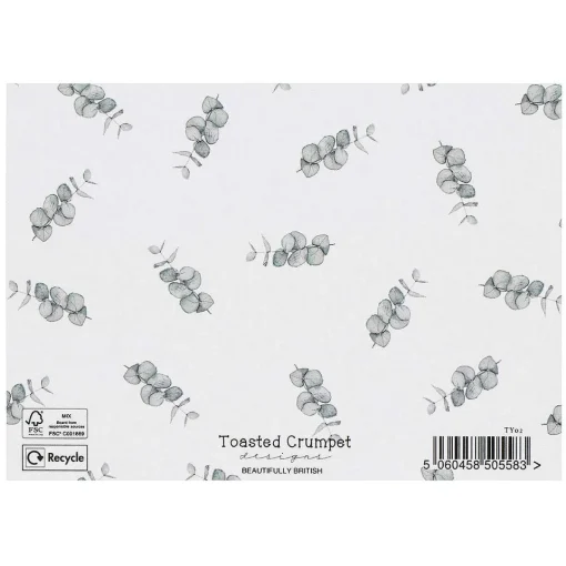 'Eucalyptus' Thank You Notecards Set Of 6>Toasted Crumpet Hot